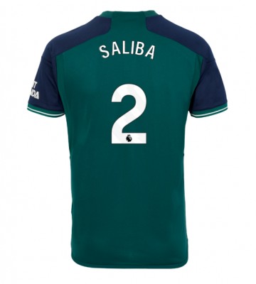 Arsenal William Saliba #2 Tredjetröja 2023-24 Kortärmad